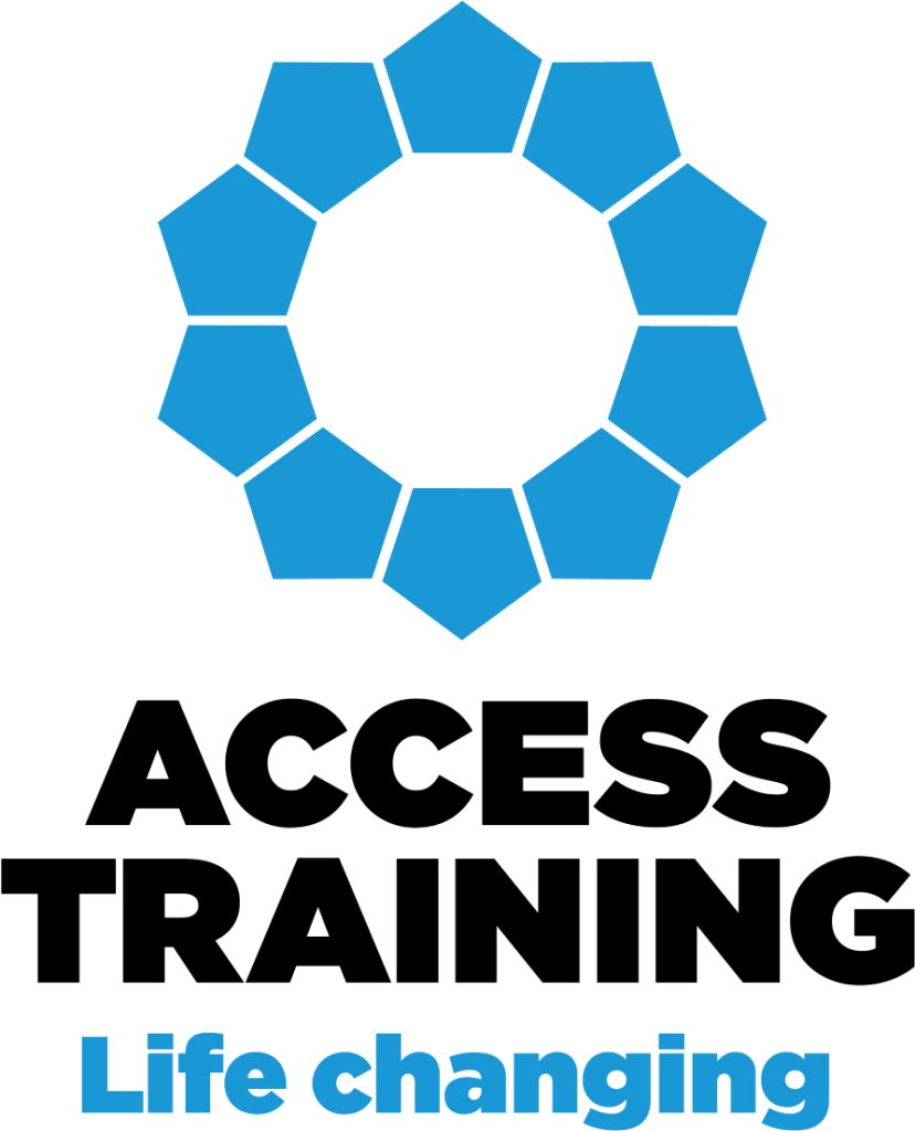 Logo featuring a blue geometric shape with the words "Life changing" below it, conveying a sense of transformation and positivity.
